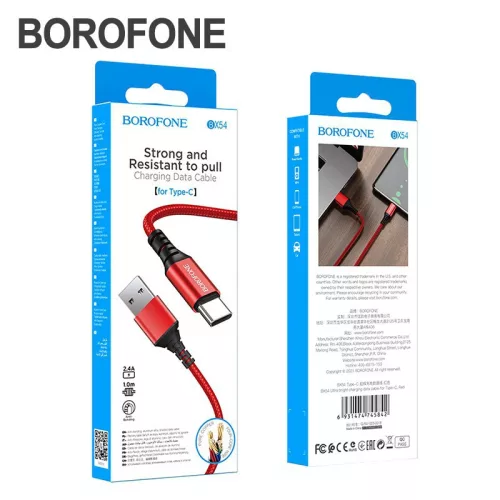 Borofone BX54 100 cm-es textil bevonatú usb-c kábel 1375735