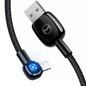   Mcdodo kábel Woodpecker USB-Lightning 1.2 m fekete CA-5790 automatikus kikapcsol