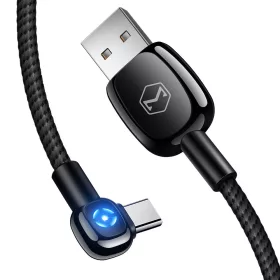   Mcdodo kábel Woodpecker USB - USB-C 1.0 m fekete CA-5920 automatikus kikapcsolás