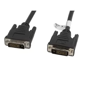   Lanberg DVI-D apa (24+1) - DVI-D apa (24+1) dual link fekete kábel, 1.8m