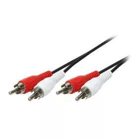   Logilink Audiokábel, 2x RCA/M - 2x RCA/M, fekete, 10 m (CA1041)