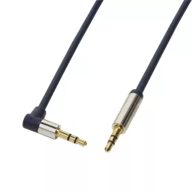   Logilink audió kábel 3.5 mm Sztereó M/M 90' elfordított, 1,5 m, kék (CA11150)