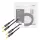Logilink Audio kábel, 2x2 Banán csatlakozó, fém, 3 m (CA1210)