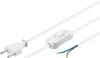 Well CABLE-PWSW-1XEU/2M-WE-WL Kapcsolós hálózati kábel szabad vezeték véggel 2 m, fehér