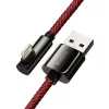 Baseus Legend 90 fokban döntött USB - Lightning kábel 2.4A 1m piros (CACS000009)