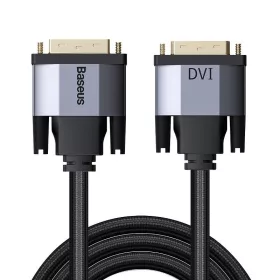   Baseus CAKSX-R0G videó kábel, DVI-DVI(apa) kétirányú 2m, szürke