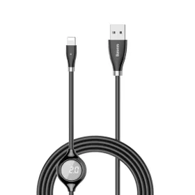   Baseus CALEYE-01 Big Eye USB apa - Lightning apa Adat- és töltőkábel 1m - Fekete