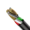 Baseus CALEYE-01 Big Eye USB apa - Lightning apa Adat- és töltőkábel 1m - Fekete