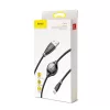 Baseus CALEYE-01 Big Eye USB apa - Lightning apa Adat- és töltőkábel 1m - Fekete