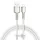 Baseus Lightning kábel, Cafule Series Metal adatkábel, 2.4A, 1m, fehér CALJK-A02