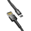 Baseus Cafule (Special) lightning kábel 1m 2.4A – fekete (CALKLF-GG1)