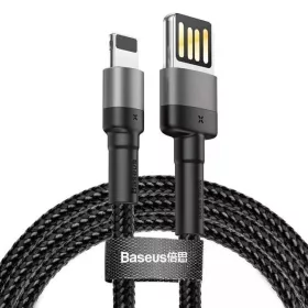   Baseus CALKLF-HG1 Cafule USB 2.0 apa - Lightning apa Adat- és töltőkábel 2m - Fekete/Szürke