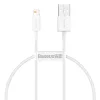 Baseus Type-USB - Lightning Superior Series Gyors töltés, Adatkábel, PD 20W 0.25m, fehér (CATLYS-02)