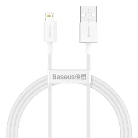   Baseus Lightning Superior Series kábel, Gyors töltés, Adatkábel 2.4A, 1m, fehér