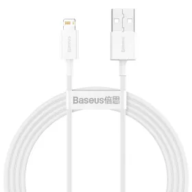   Baseus Lightning Superior Series kábel, Gyors töltés, Adatkábel 2.4A, 1.5m, fehé