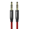 Baseus Yiven audio kábel mini jack 3,5 mm AUX 1m, piros (CAM30-B91)