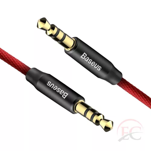Baseus Yiven audio kábel mini jack 3,5 mm AUX 1m, piros (CAM30-B91)