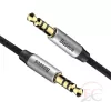 Baseus Yiven audio kábel mini jack 3,5 mm AUX, 1m, fekete/ezüst (CAM30-BS1)
