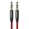 Baseus Yiven audio kábel mini jack 3,5 mm AUX 1.5m, piros (CAM30-C91)
