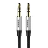 Baseus Yiven M30 audio kábel 1,5m, ezüst/fekete, CAM30-CS1