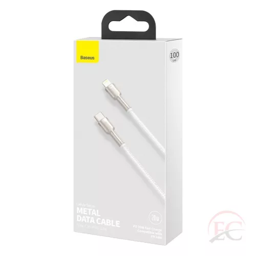 BASEUS Cafule Series töltő- / adatkábel USB-C -ről Lightning-ra PD 20 W 1 m, CATJK-A01