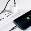 Baseus USB Type C - Lightning kábel 20W PD kijelzővel 2m fekete (CATLSK-A01)