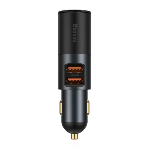 Baseus Share Together 2x USB, autós töltő, 120W, szürke, CCBT-D0G