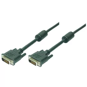   LogiLink DVI kábel, DVI-D/M - DVI-D/M, 1080p, 2x ferrit, 2 m (CD0001)