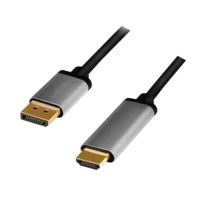   Logilink DisplayPort kábel, DP/M-HDMI A/M, 4K/60 Hz, alu, 2 m (CDA0107)