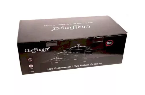 Cheffinger CF-FA-1020 10 részes edénykészlet márványozott belsővel