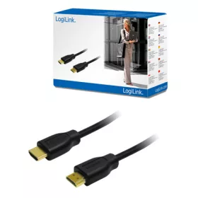 LogiLink HDMI Kábel 1.4, 2x HDMI apa, fekete, 1,5m (CH0036)