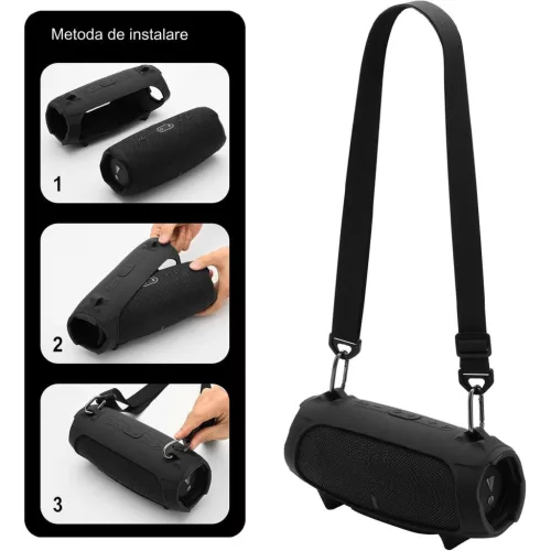 JBL Charge 5 hordozható bluetooth hangszóró, fekete