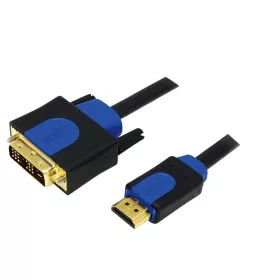   Logilink HDMI-kábel, A/M-DVI/M, 1080p, kétirányú, 5 m (CHB3105)