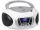 Trevi CMP 510 DAB Hordozható Sztereó Boombox CD-lejátszó, DAB/DAB+, FM rádióval, AUX és USB bemenettel, fehér szín