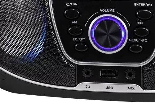 Trevi CMP 588 DAB Hordozható Boombox Sztereó CD-lejátszó, DAB/DAB+, FM rádióval, USB, Bluetooth, AUX-IN