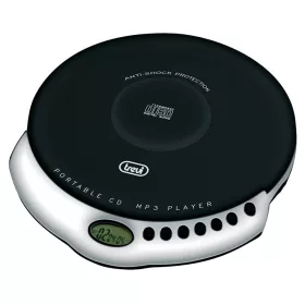   Trevi CMP 498 Hordozható CD lejátszó, fekete/ezüst színben, fülhallgatóval