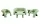 Delusso Coccola 5 részes szett - Haze Green, COCCOLA-5-S-96262
