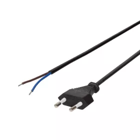   Logilink Tápkábel, CEE 7/16 nyitott vég, fekete, 1,5 m (CP137)
