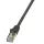 LogiLink Patch kábel Econline, Cat.6, F/UTP, fekete, 7,5 m (CP2083S)