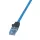 Logilink Prémium patch kábel, Cat.6A, U/UTP, 10G/PoE/HDBT, kék, 30 m (CPP030)