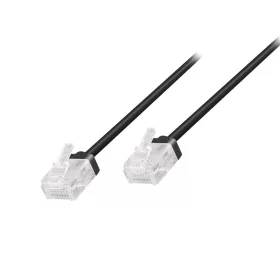   Logilink Cat.6A Slim High-Flex patch kábel fekete 7,50 m (CQ3083U)