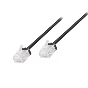   Logilink Cat.6A Slim High-Flex patch kábel fekete 10 m (CQ3093U)