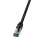 Logilink Patch kábel, PUR, Cat.6A, S/FTP, fekete, 10 m (CQ6095S)