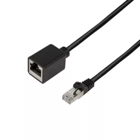   LogiLink Patch kábelhosszabbító prémium, Cat.6A, S/FTP, fekete, 3 m (CQX063S)