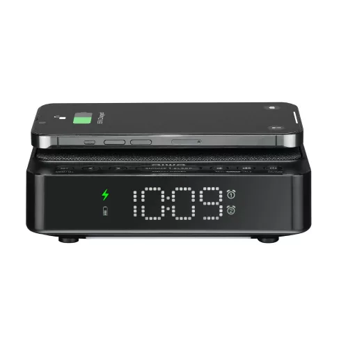Aiwa CR-30/BK Az ébresztőóra rádió és vezeték nélküli töltő tökéletes kombinációja!