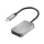 Logilink Kettős kártyaolvasó, USB-C 3.2 Gen1, SD és microSD kártyák, alumínium (CR0050)