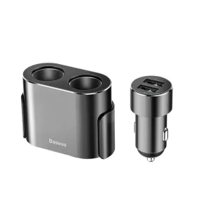   Baseus CRDYQ-01 Autós USB-A / Szivargyújtó töltő - Fekete (5V / 3.1A)