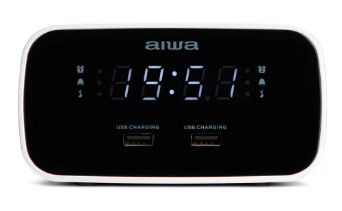 Aiwa CRU-19BK Ébresztőórás Rádió – Stílus és Funkcionalitás a Kényelmes Reggelért, fekete színben