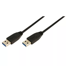   LogiLink USB 3.0 kábel A típus>A típus fekete 1m (CU0038)