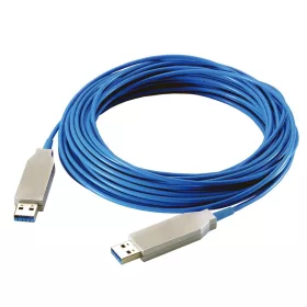   Logilink USB 3.0 kábel, USB-A/M - USB-A/M, AOC, TT dongle, kék, 10 m (CU0101)